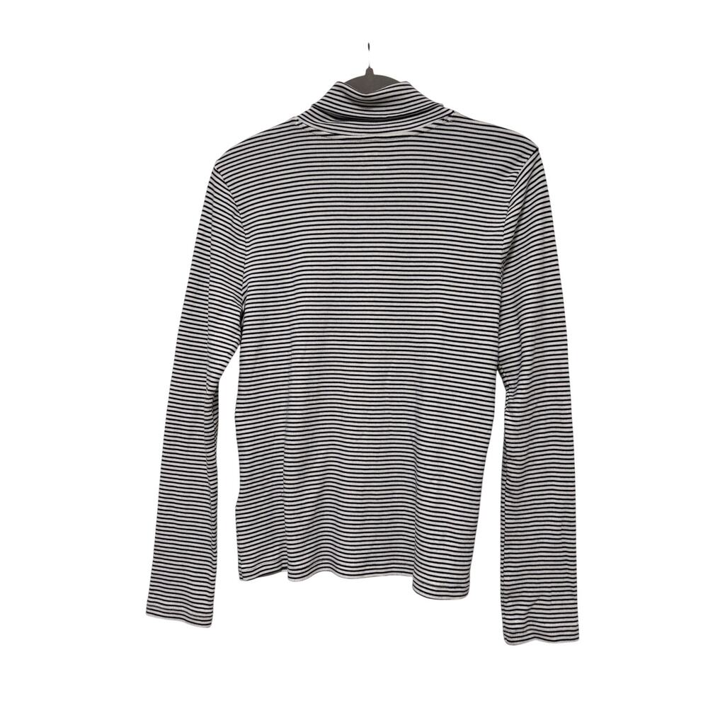 Vineyard Vines Striped Black White Turtleneck L - Picture 6 of 7